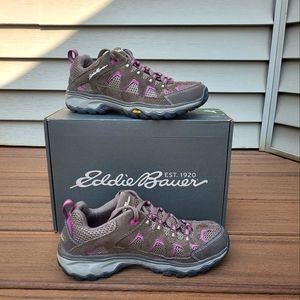 Hiking Shoes--Brown and Pink Size 7